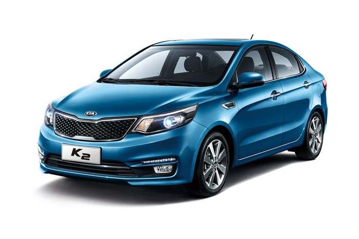 KIA K2 Sedan Light Blue