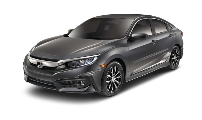 4K Grey Honda Civic Sedan