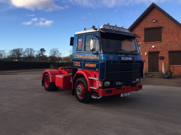 Scania 113M truck with Craig's Haulage Ltd. branding