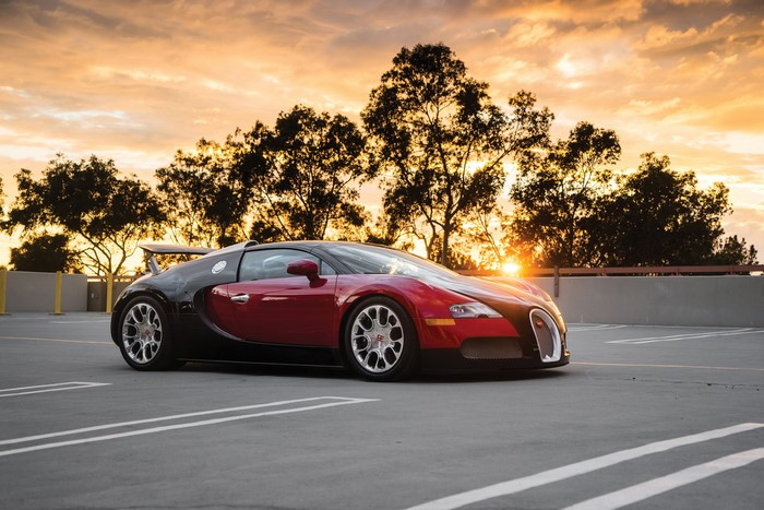 Bugatti Veyron Grand Sport Roadster at Sunset