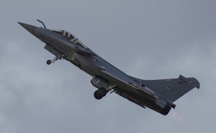Dassault Rafale C fighter jet in flight