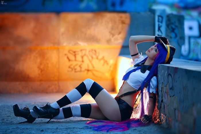 Stocking Anarchy from Panty & Stocking with Garterbelt Cosplay