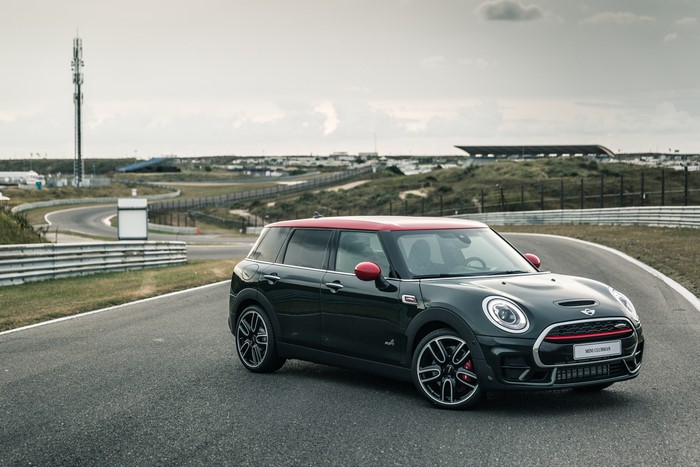 2016 John Cooper Works Clubman Mini on a race track