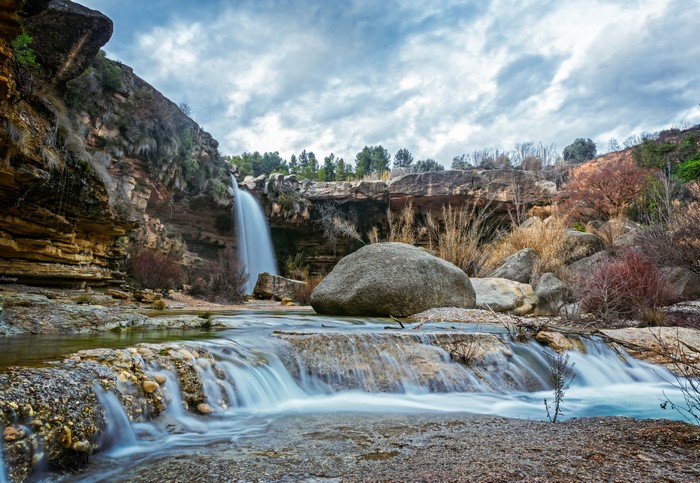 La Portellada Waterfalls in Spain