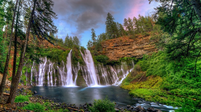 Burney Falls Waterfall in Northern California