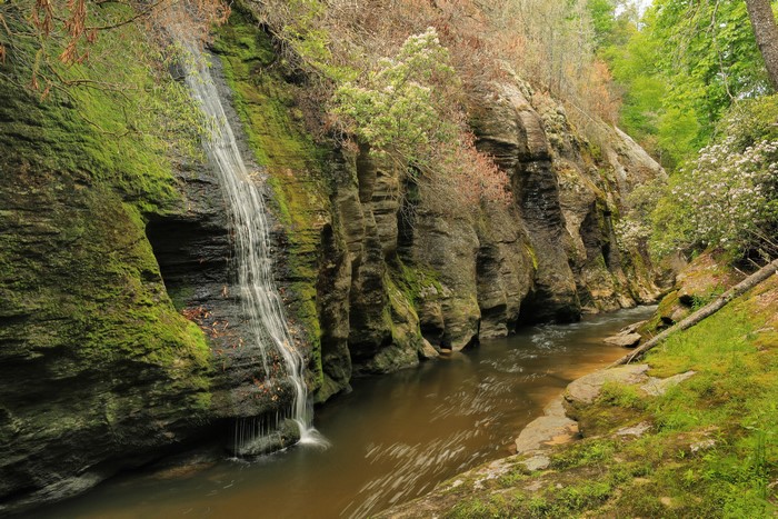 Waterfall in Nantahala National Forest, North Carolina