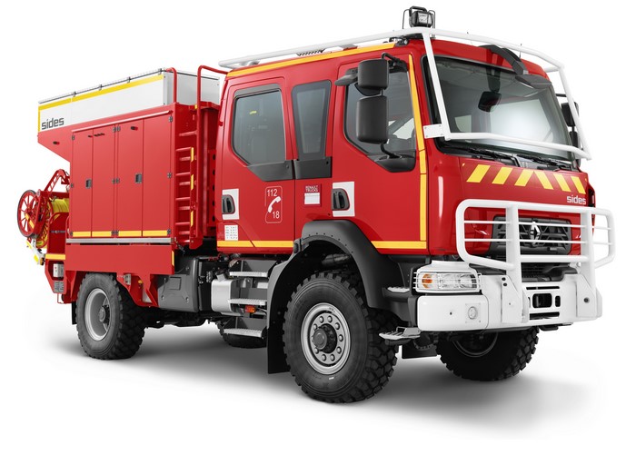 Renault Fire Engine with SIDES Body