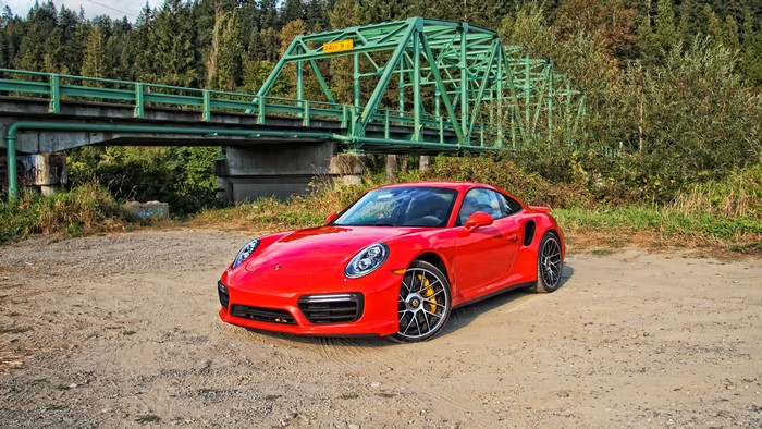 Red 2017 Porsche 911 Turbo S Metallic