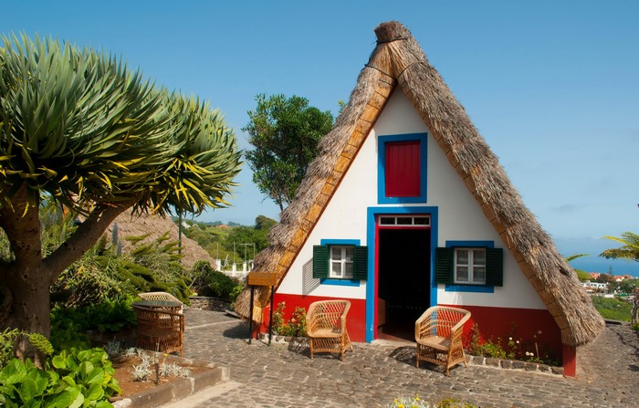 Traditional Houses in Madeira, Portugal