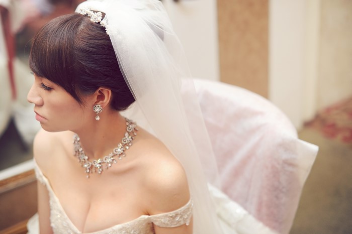 Bride with Jewelry and Veil