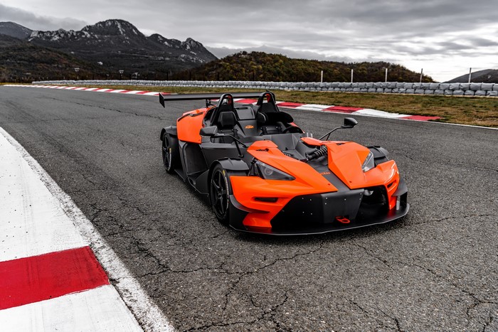 KTM X-Bow RR on a race track