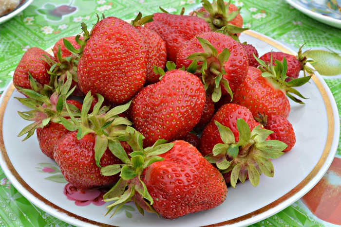 Plate of Strawberries