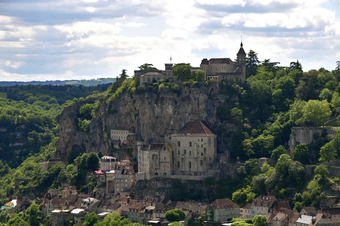 Rocamadour, France: Houses on a Crag