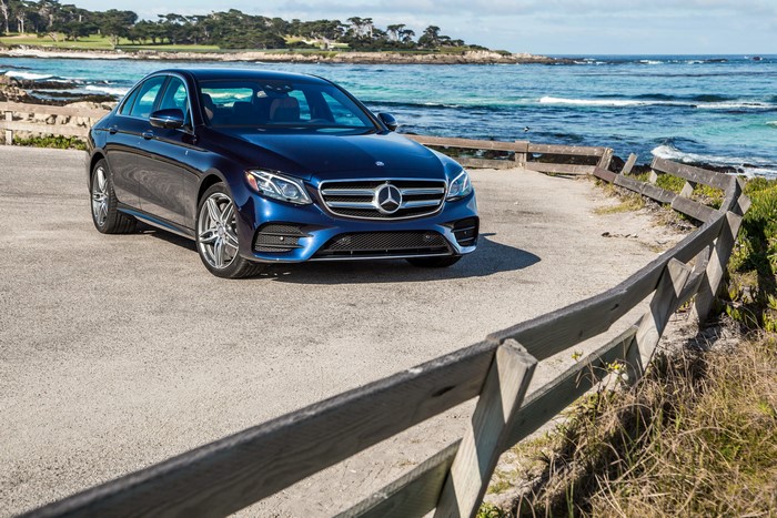 Blue 2017 Mercedes-Benz E 300 4MATIC AMG Line