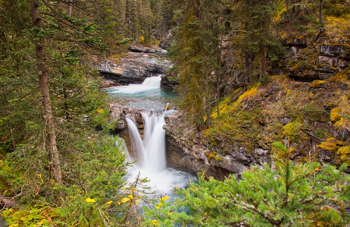 Johnston Canyon Waterfalls in Banff National Park, Canada