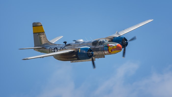 Douglas A-26 Invader Bomber in Flight