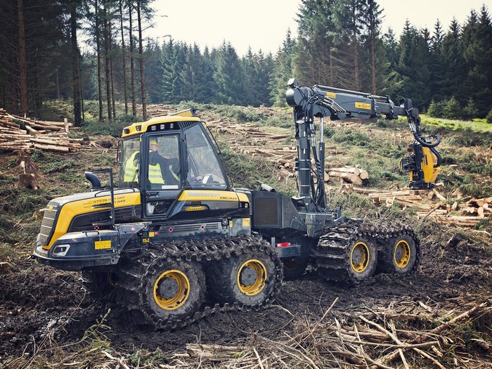 Ponsse Bear Forwarder in a Forest