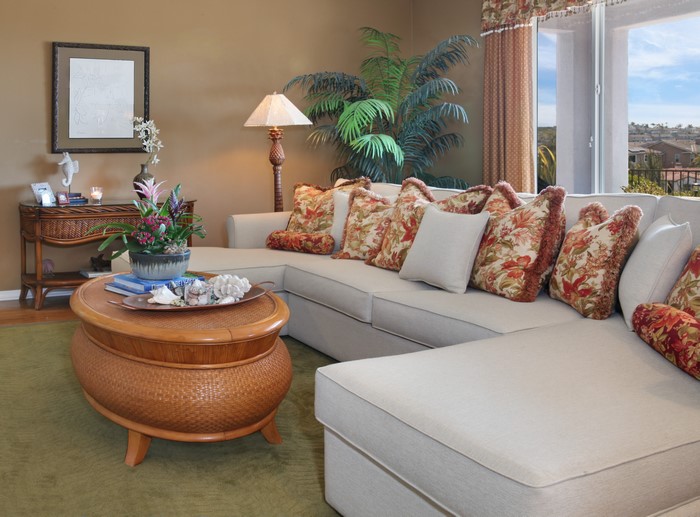Living room with sofa and coffee table