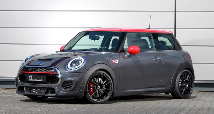 Grey Mini Cooper F56 with Red Accents