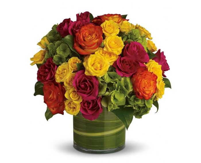 Bouquets Roses White Vase