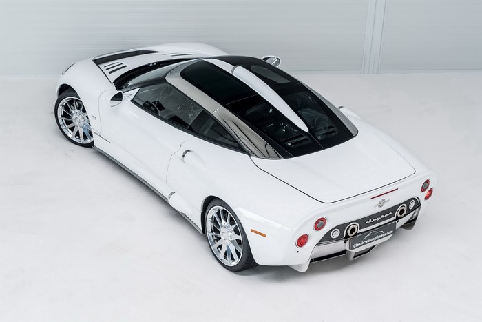 4K White 2009-17 Spyker C8 Aileron Back View