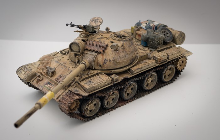 Model of a T-62 Iraqi tank