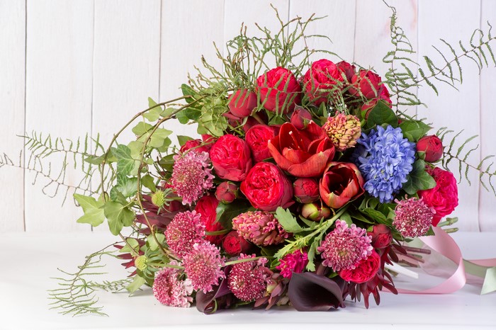 Bouquet of Roses and Tulips