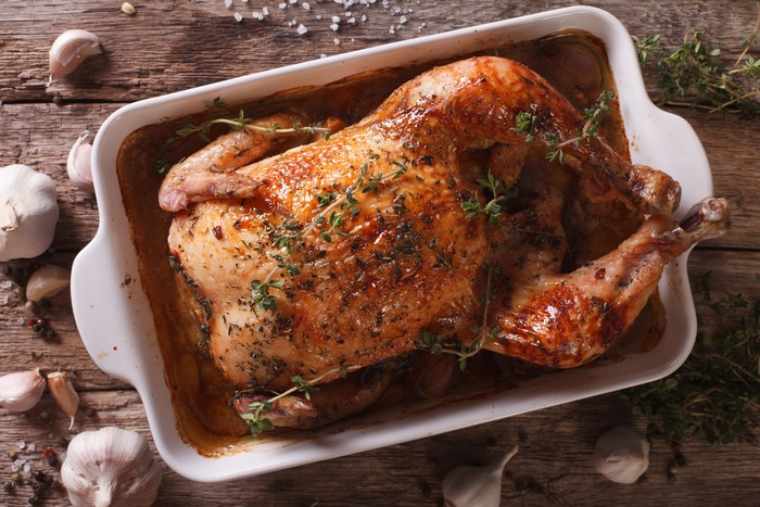 Roast Chicken with Herbs and Garlic
