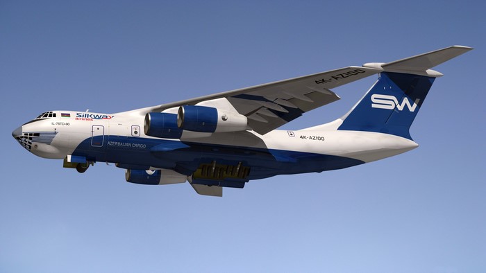 4K Silk Way Ilyushin Il-76 Azerbaijan Cargo Airplane