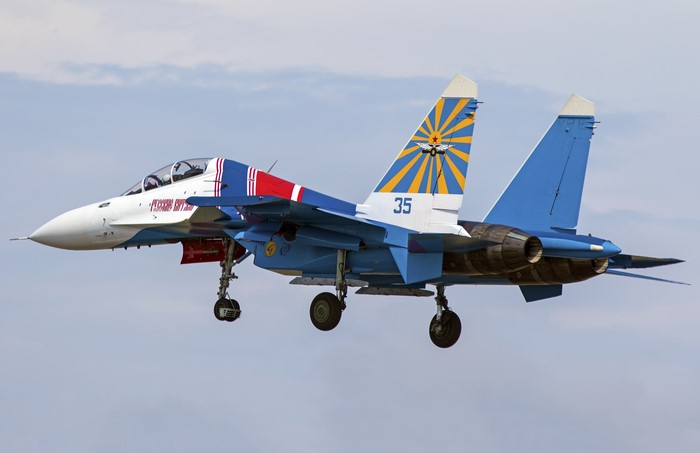 Sukhoi Su-30CM "Russian Knights" fighter jet