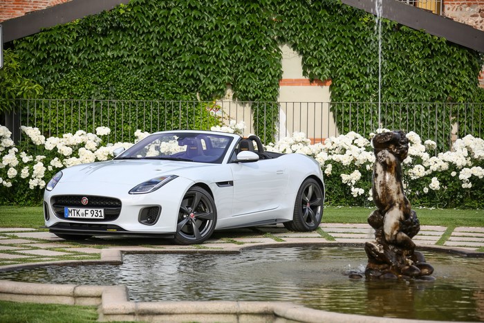 White Jaguar F-Type 400 Sport Convertible