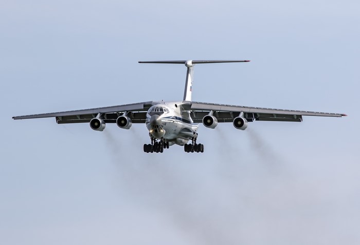 IL-76MD Transport Aircraft in Flight
