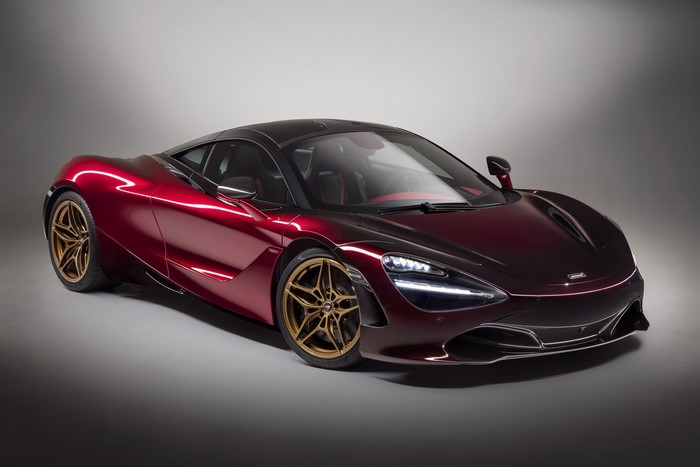 McLaren 720S Coupe Velocity in wine metallic color