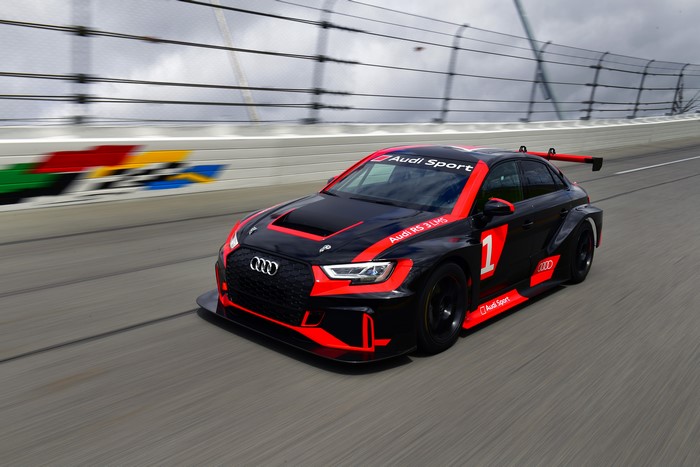 Audi RS 3 LMS (8V) race car on track