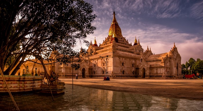 Ancient Temples of Bagan, Myanmar at Sunset