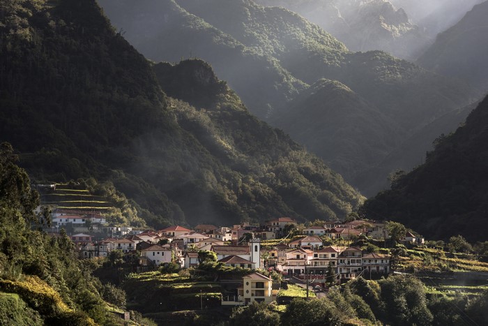 Village in Mountains, Madeira Islands, Portugal