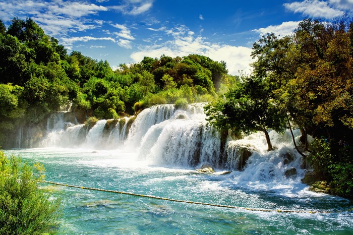 Waterfalls in Krka National Park, Croatia
