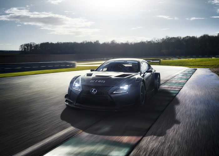 Lexus RC F GT3 race car on track