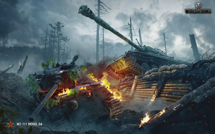 WZ-111 Model 5A tanks in World of Tanks battle
