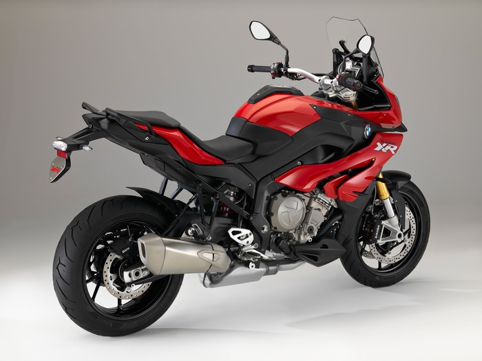 Red BMW S 1000 XR motorcycle