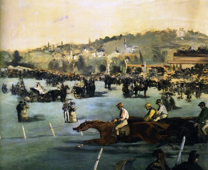 Edouard Manet's Races with the Wood of Boulogne
