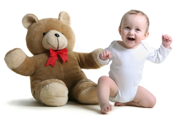 Baby with Teddy Bear