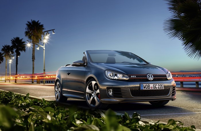 Volkswagen Golf GTI Cabriolet at dusk