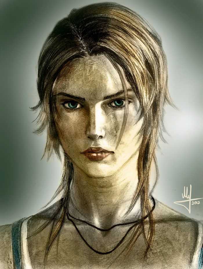 Lara Croft from Tomb Raider 2013 Painting