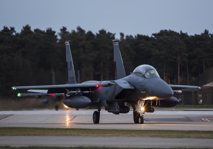 4K F-15E Strike Eagle on Tarmac