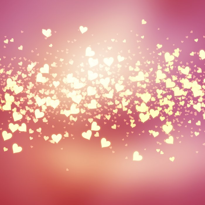 4K Valentine's Day Hearts Background