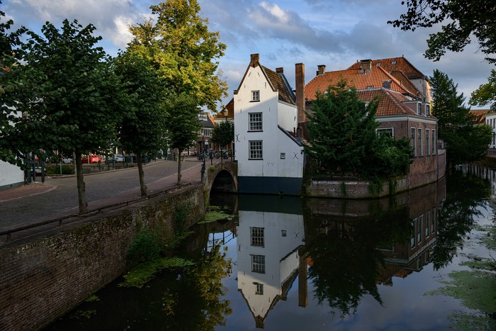 Houses and canal in Amersfoort, Netherlands