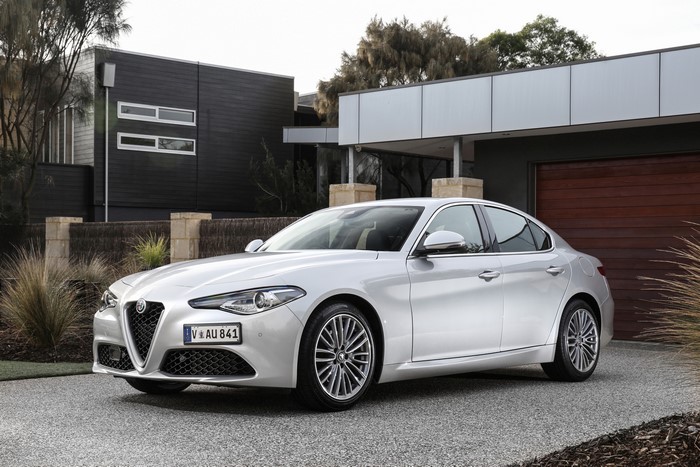 Silver Alfa Romeo Giulia 2017