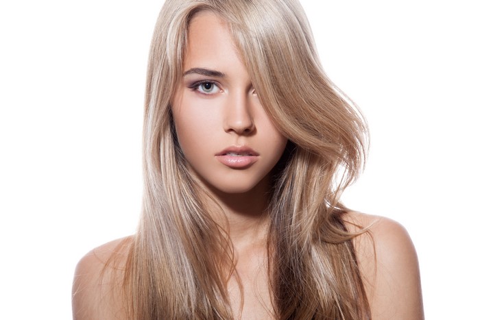 Beautiful Woman with Dark Blonde Hair