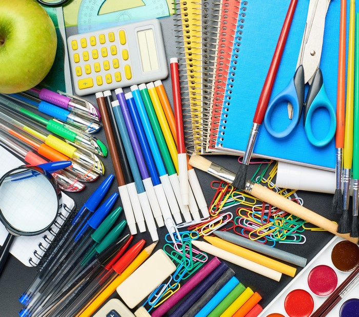 Stationery: Scissors, Pencils, Pens, and Art Supplies